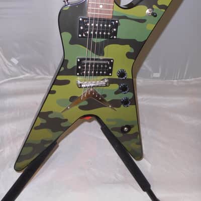 Washburn 332 Dimebag Darrell Signature 2004 - Camouflage with gig bag, nice! image 6