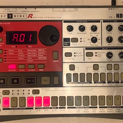 great Korg Electribe-R ER-1 Rhythm Synthesizer 2000s - Silver