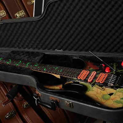 Ibanez JEM77-FP Steve Vai Signature 1988 - 2004 - Black Floral Pattern image 12