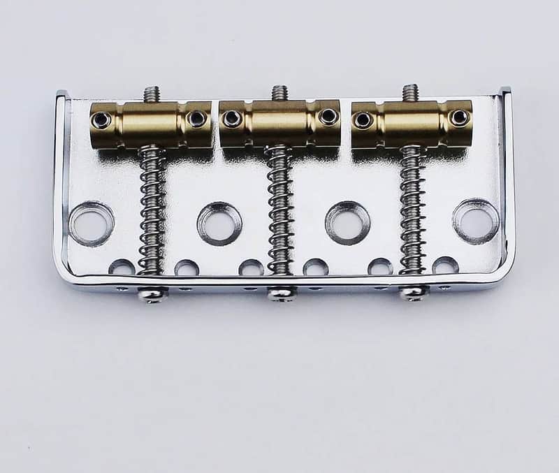 Fixed Hardtail Telecaster Tele Style Guitar Bridge with Brass Saddles image 1