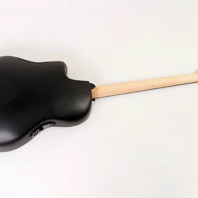 Ovation B778TX-5-G Pro Series Elite TX Mid-Depth Acoustic-Electric Bass Guitar Textured Black image 2