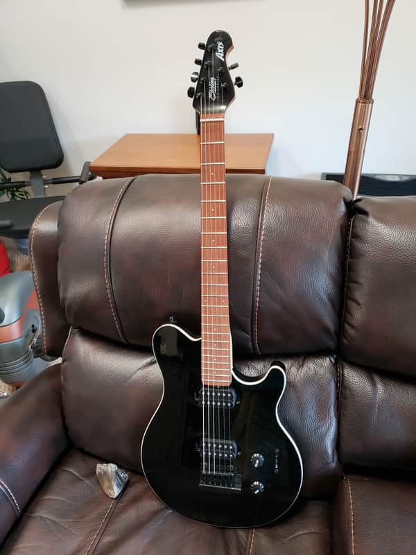 Sterling AX3 2019/ upgraded Hipshot locking tuners/ Black Schaller straplocks...Nice gigbag image 1