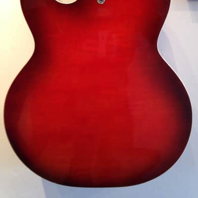 Silvertone by Harmony 1454 Archtop Electric DeArmond, Bigsby 1964 Sunburst Airline image 11