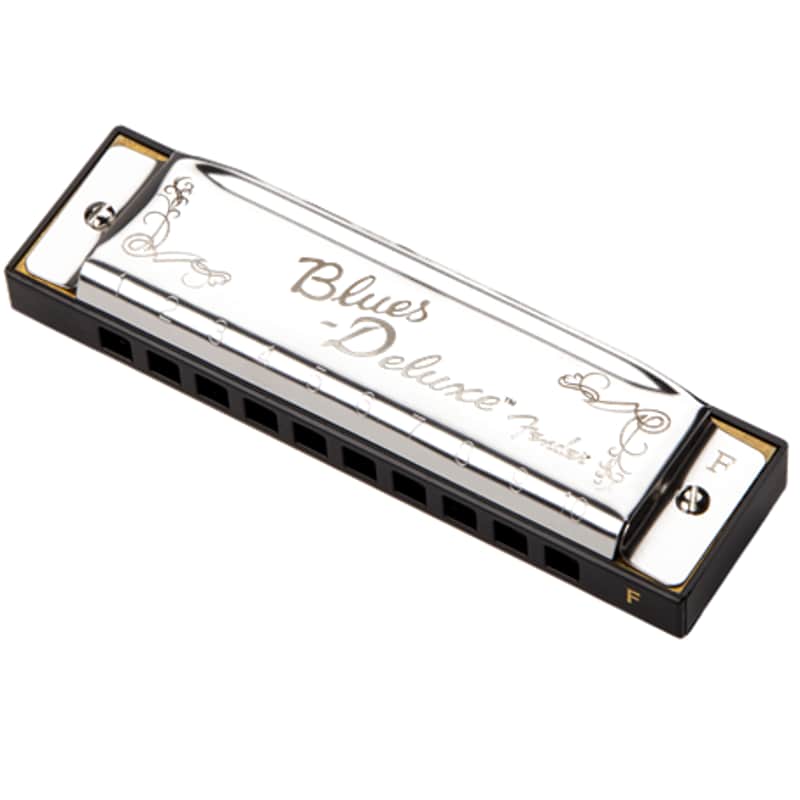 Fender Blues Deluxe Diatonic Harmonica Mouth Organ Key F image 1