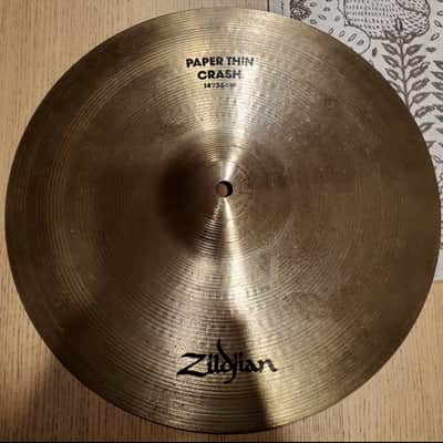 Rare Vintage 1970s Zildjian 14" Paper Thin Crash Cymbal image 2