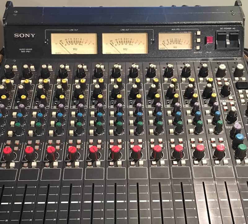 Vintage Sony MXP-61 Analog 12 Channel Mixer w/mic pres, eqs, +24