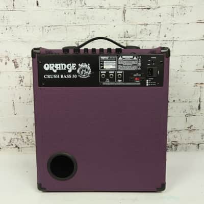 Orange Crush Bass 50 Glenn Hughes Limited Edition Purple Bass Combo Amplifier image 11
