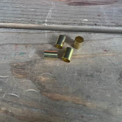 Brass Conversion Sleeve for Split Shaft Pot to Solid Shaft knob. 10 pack    [X6] image 2