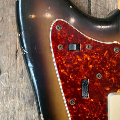1969 Fender Jazzmaster in Sunburst finish and hard shell case image 7