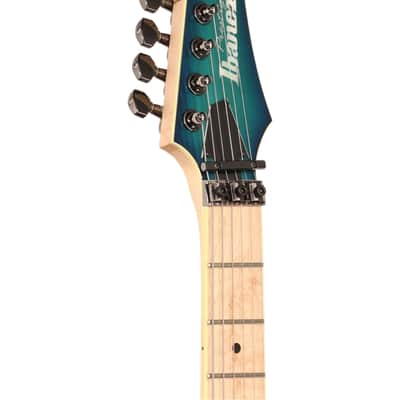 Ibanez Prestige RG652AHM Electric Guitar with Case Nebula Green Burst image 4