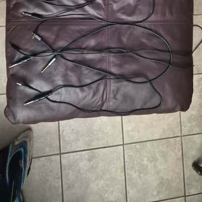 10 Adapter Cables (3-6 ft, Stereo and Mono, 1/4", 3.5mm, AV) image 1