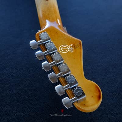 Fender Deluxe Comtemporary Stratocaster Floyd Rose System III Tremolo Black MIJ Relic Aged (RARE) image 21