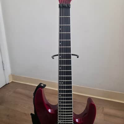 Jackson DK7Q Pro Dinky Transparent Red 2014 EMGs image 4