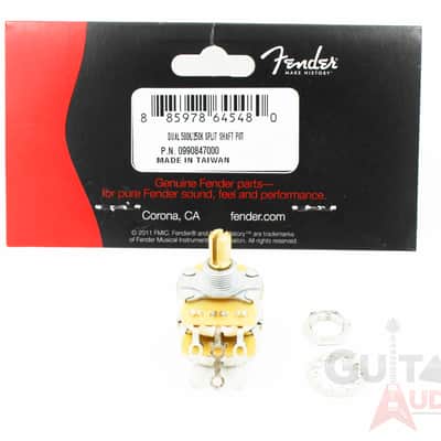 Genuine Fender Dual 500/250K Split Shaft Potentiometer/Pot - 099-0847-000 image 2