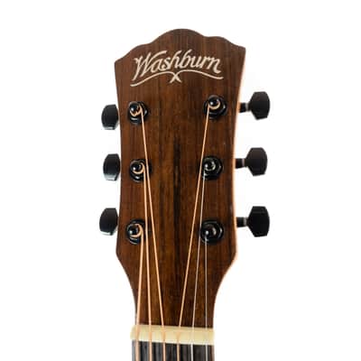 Washburn BTS9CH Bella Tono Novo S9 Studio Body Acoustic Guitar, Gloss Charcoal Burst image 7
