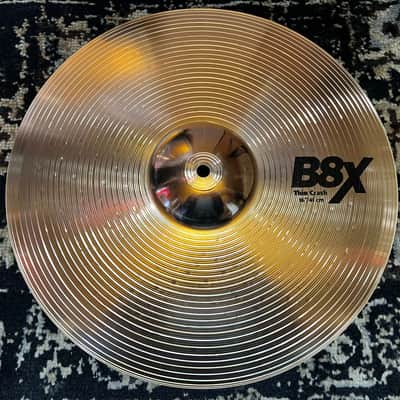 Sabian 16" B8X Thin Crash Cymbal - Brilliant image 1