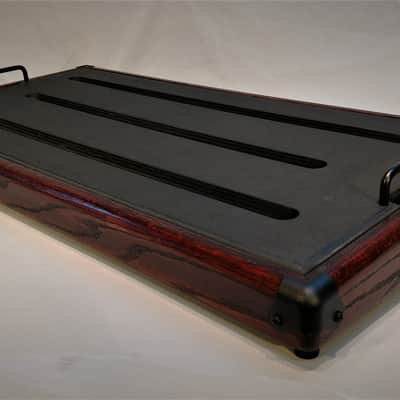 Jamboard Pro Deluxe Large - 16 x 32 - Oak Frame w/ Black Cherry Stain - Professional Pedalboard image 3