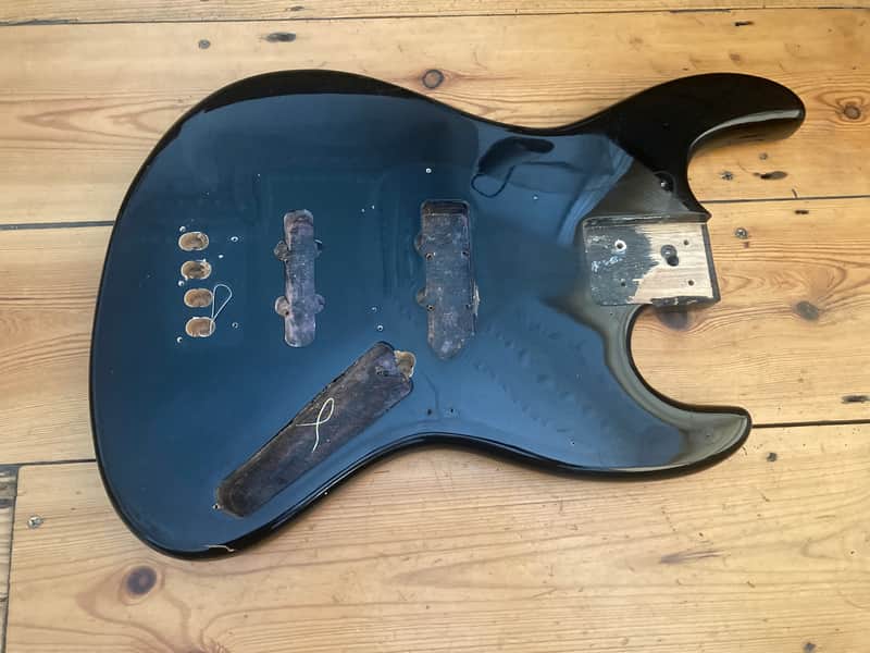 1970s Vintage Hohner Japan Jazz Bass Guitar Body Roadworn image 1