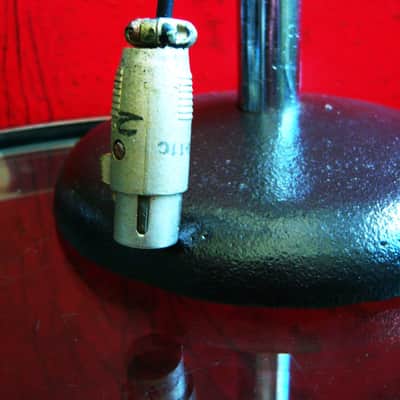 Vintage 1950's Shure 510C controlled reluctance microphone High Z w Atlas DS7 stand 410 510 prop display repair image 10