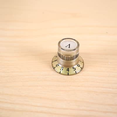 1960's Univox Teisco Guyatone Conrad - Single Gold Volume Guitar Knob image 1