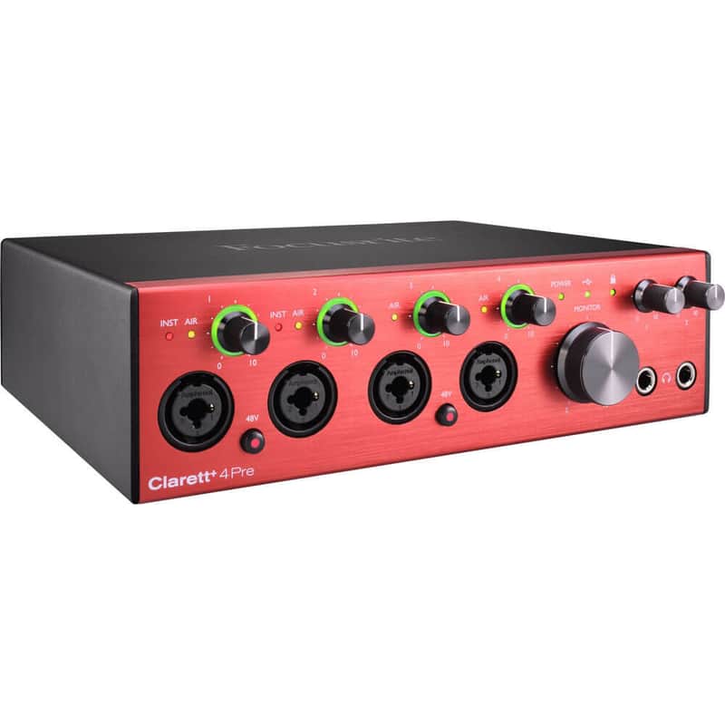 Focusrite Clarett+ 4Pre 18-In 8-Out USB-C Audio Interface - Air Mode Preamps image 1