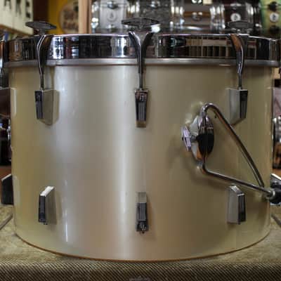 1970s Sonor Phonic Outfit in Metallic Silver 16x22 9x13 10x14 16x16 image 6