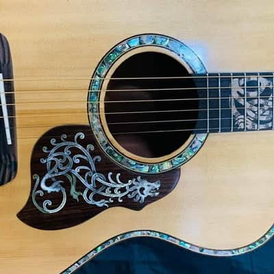 Blueberry Handmade Acoustic Dreadnought Guitar Celtic Motif - built to order image 10