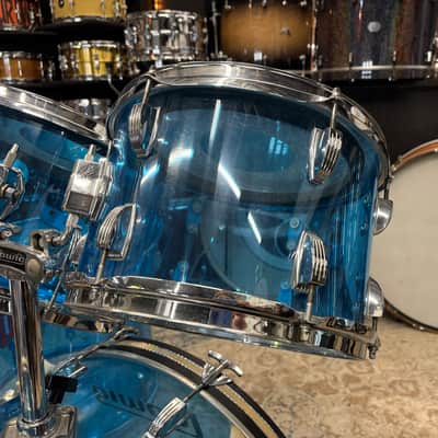 Ludwig Vistalite Big Beat 4pc Kit 12/13/16/22" 1970s - Blue image 5
