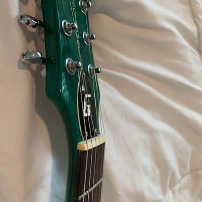 BRAND  new never played 2007 - 2008 Gretsch G5135 Electromatic G. Love Signature Corvette Phili-Green with Competition Stripe 2020 - image 16