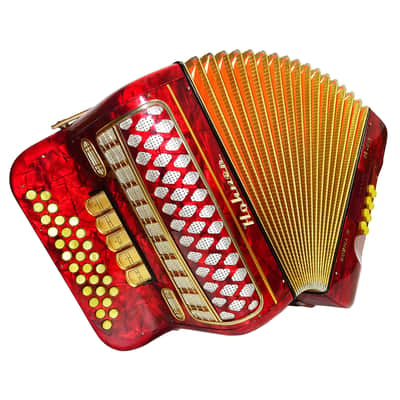 Almost Unused Hohner Norma III DeLuxe Diatonic Button Accordion Garmon German Harmonika 2135, Rare Squeezebox, Fantastic sound! image 2