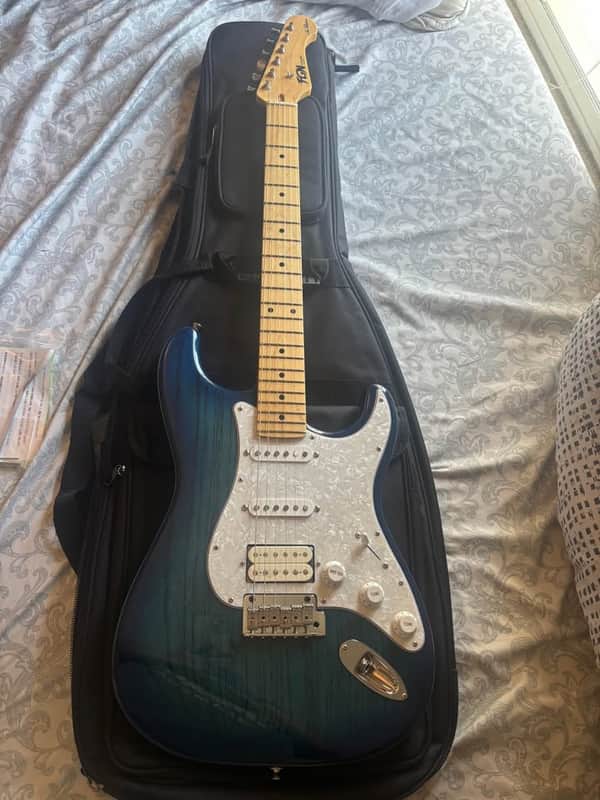 Fujigen (FGN) Guitars Neo Classic NST110MAH-SBB/01 See Through Blue Burst image 1