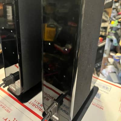Pair Of KEF Model 7 Main / Stereo Speakers Used with Speaker Wire tested black image 16