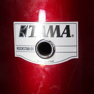 Tama RockStar DX 4pc Drum Kit Set 22/16/13/12" Maroon MIJ image 9