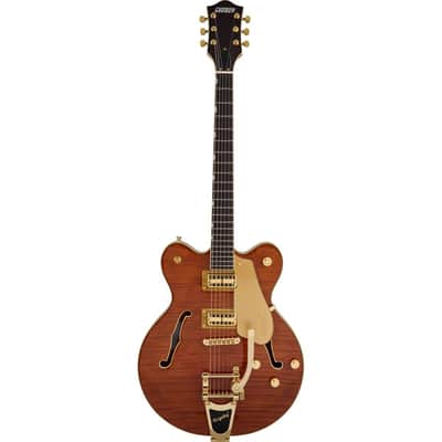 Mint Gretsch LTD Broadkaster Semi-hollowbody Electric Guitar - Roundup Orange Stain image 2