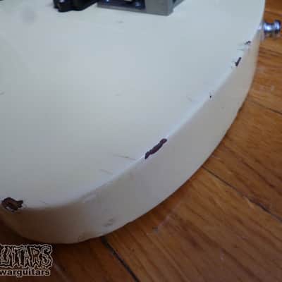 Vintage B.C. Rich Mockingbird Bass Neckthrough MIJ 1985 Aged White image 10