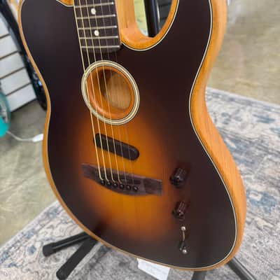 Fender Acoustasonic Player Telecaster - Shadow Burst - B Stock image 9