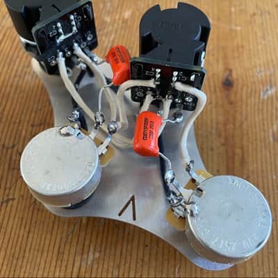 Gibson Les Paul / Telecaster Deluxe Wiring Harness – CTS 500K Push/Pull – Orange Drop Caps image 3