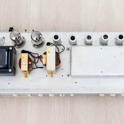 1962 Fender Bandmaster Vintage Pre-CBS Tube Amp Blonde w/ 2x12 Cab, Oxford 12L6, Victoria Covers image 17