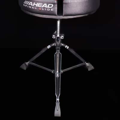 Ahead Spinal-G Drum Saddle, 3 Leg, Red Top / Black Sides image 3