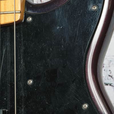 Parts Bass - P Style Electric Bass - Burgandy Fade - 83 Precision Bass Neck - w/HSC - x7839 - USED image 13