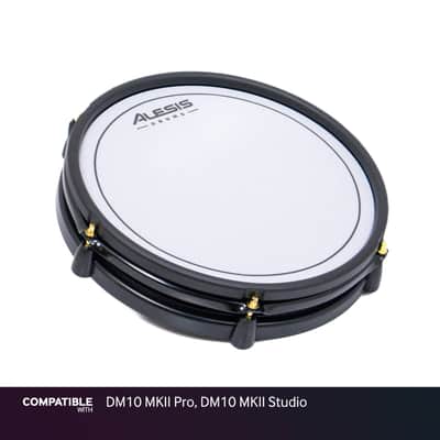Alesis 12" Dual-Zone White/Red Mesh Drum Pad for DM10 MKII Pro, DM10 MKII Studio