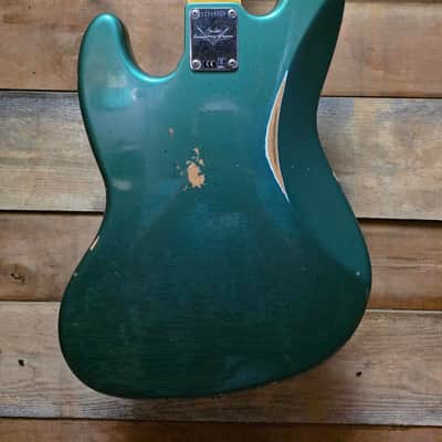 2023 Fender Custom Shop Jazz Bass B2 '62 RELIC (Pre-Owned) - Aged Sherwood Green w/ Hard Case image 14