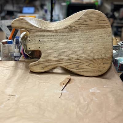 Madlad Instruments Grain Stained "Double Single" Precision Bass Semi-Gloss Finished Body (made with pride in north Texas) image 4