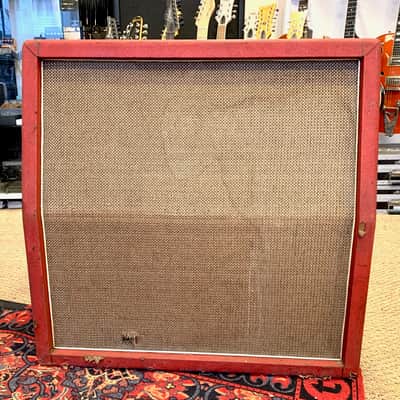 Marshall JMP 1992 Super Bass 100 Watts 1969 & Cabinet 1935 Red Half-Stack image 4