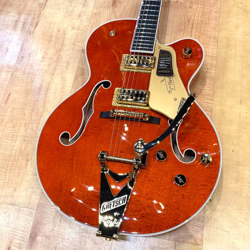 Gretsch 6120 Nashville Hollow Body with String-Thru Bigsby and Gold Hardware 2025 - Orange Stain image 1