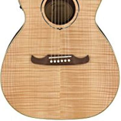 Fender FA-235E Flame Maple Top Concert Acoustic-Electric Guitar - Natural image 1