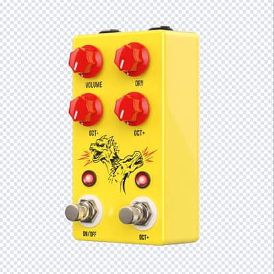 JHS Double Dragon Lo-Fi Octave Pedal - All analog  2026 - Yellow- New! image 2