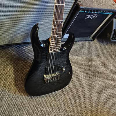 Ibanez RGA7QM 7-String 2012 - Black Quilt image 5