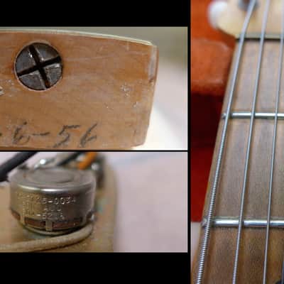 VINTAGE 1956 FENDER MUSICMASTER W/ CASE PRE-CBS MUSIC MASTER 1957 REFIN image 9