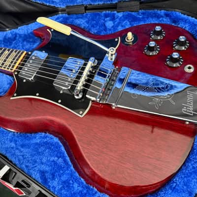 Vintage 1968 Gibson SG Standard "Large Guard" with Maestro Vibrola - Cherry w/OHSC image 4
